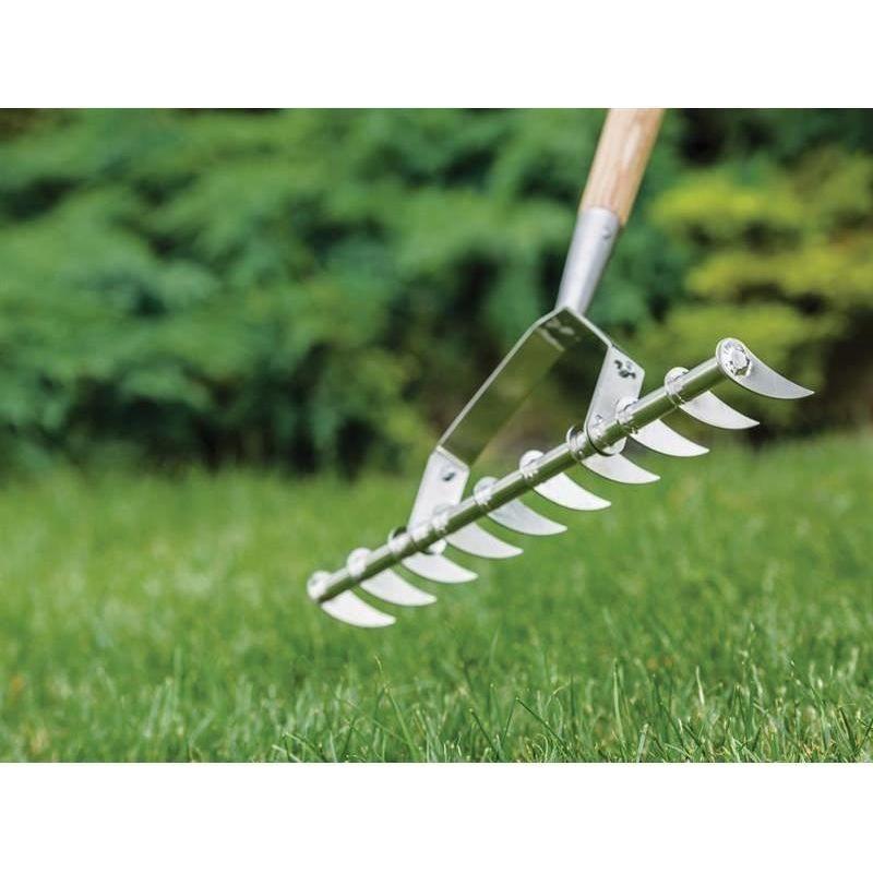 Kent & Stowe Stainless Steel Long Handled Scarifying Rake, FSC® Kent & Stowe - RockBottom Northampton