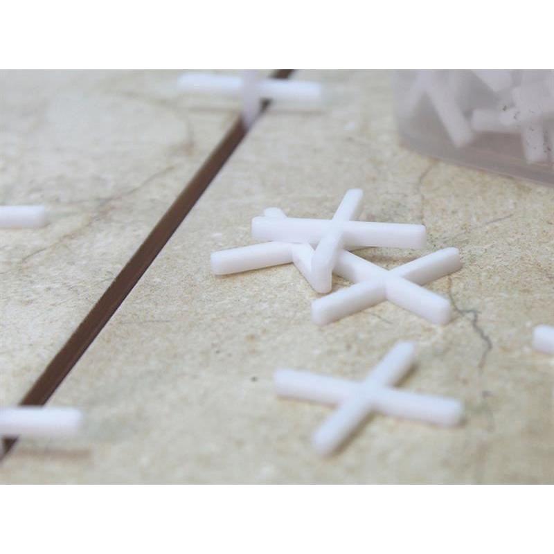 Faithfull Tile Spacer Long Leg 3mm (Tub 1000) Faithfull - RockBottom Northampton