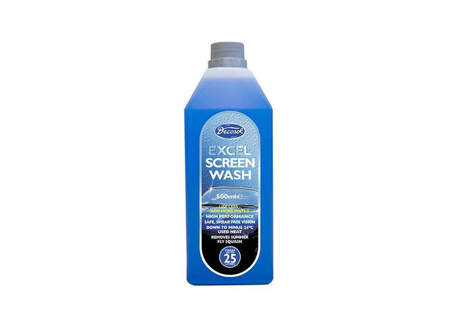 Decosol Excel Screenwash 500ml Decosol - RockBottom Northampton