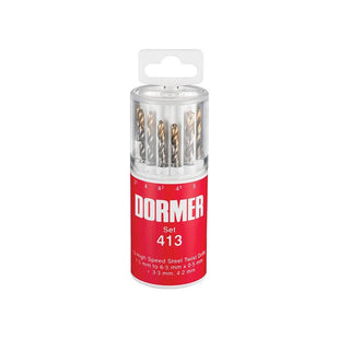 Dormer A094 No.413 HSS TiN Coated Drill Set of 13 1.5- 6.50mm x 0.5mm Dormer - RockBottom Northampton