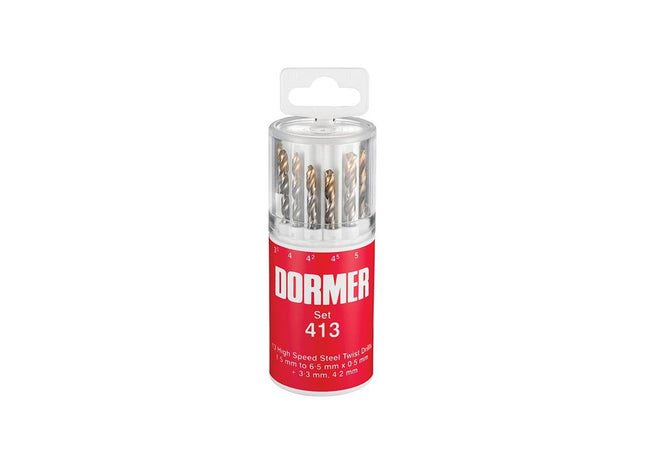 Dormer A094 No.413 HSS TiN Coated Drill Set of 13 1.5- 6.50mm x 0.5mm Dormer - RockBottom Northampton