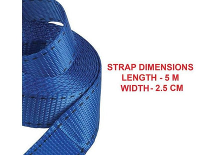 Master Lock Lashing Strap with Metal Buckle, Coloured 5m 150kg (Pack 2) Master Lock - RockBottom Northampton