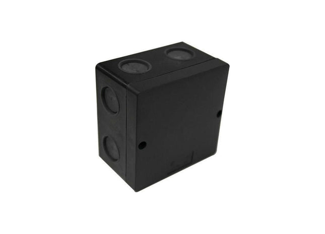 Dencon IP66 Junction Box Black 100 x 100mm Dencon - RockBottom Northampton