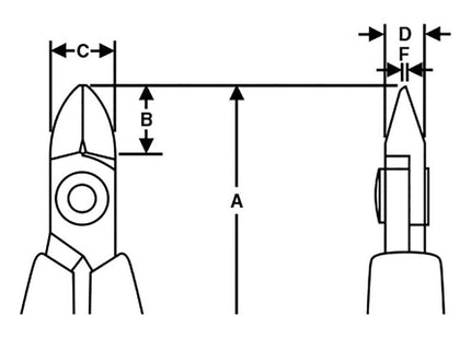 Lindstrom Diagonal Cutting Micro Bevel Cut Nipper 125mm Lindstrom - RockBottom Northampton