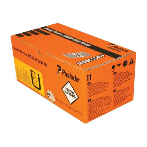 Paslode 2.8 x 63mm 350 Ring Nails Stainless Steel Finish Box of 1100 + 1 Fuel Cell Paslode - RockBottom Nothampton