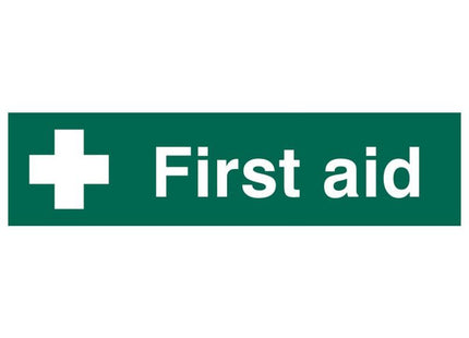 Scan First Aid - PVC Sign 200 x 50mm Scan - RockBottom Nothampton