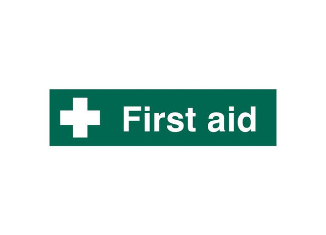 Scan First Aid - PVC Sign 200 x 50mm Scan - RockBottom Nothampton