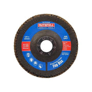 Faithfull Aluminium Oxide Flap Disc 125 x 22mm 80 Grit Faithfull - RockBottom Northampton