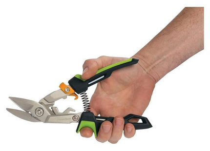 Fiskars PowerGear™ Aviation Snip Offset Right Cut 250mm (10in) Fiskars - RockBottom Northampton