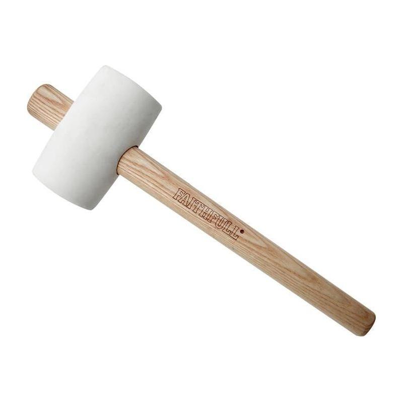 Faithfull FSC White Rubber Mallet 16oz Faithfull - RockBottom Northampton
