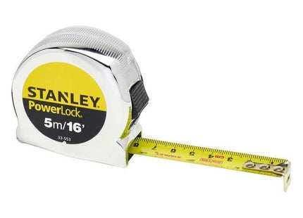 Stanley® Hand Tools PowerLock® Classic Pocket Tape 5m/16ft (Width 19mm) STANLEY® Hand Tools - RockBottom Nothampton