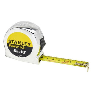 Stanley® Hand Tools PowerLock® Classic Pocket Tape 5m/16ft (Width 19mm) STANLEY® Hand Tools - RockBottom Nothampton