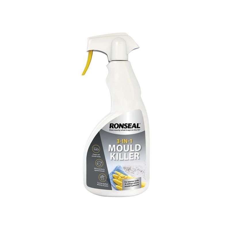 Ronseal 3-in-1 Mould Killer Trigger Spray 500ml Ronseal - RockBottom Nothampton