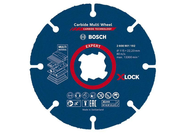 Bosch Powertool Accessories EXPERT Carbide Multi Wheel Cutting Disc 115 x 22.23mm Bosch Powertool Accessories - RockBottom Northampton