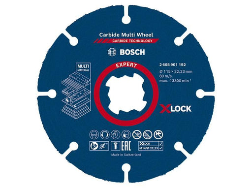 Bosch Powertool Accessories EXPERT Carbide Multi Wheel Cutting Disc 115 x 22.23mm Bosch Powertool Accessories - RockBottom Northampton