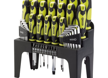 Draper Screwdriver, Hex Key and Bit Set, Green (44 Piece) 78619 Draper - Town Tools 