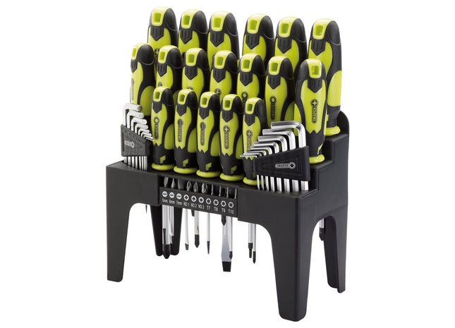 Draper Screwdriver, Hex Key and Bit Set, Green (44 Piece) 78619 Draper - Town Tools 