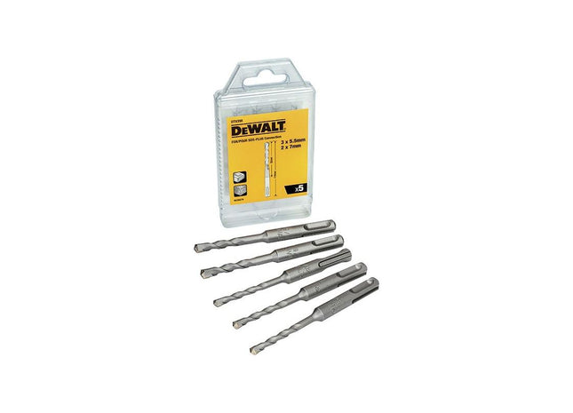 Dewalt Power Tools DT9398 SDS Plus Drill Bit Set, 5 Piece DeWALT Power Tools - RockBottom Northampton