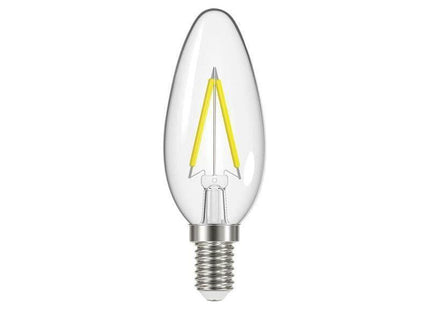Energizer® LED SES (E14) Candle Filament Non-Dimmable Bulb, Warm White 470 lm 4W Energizer® - RockBottom Northamptin