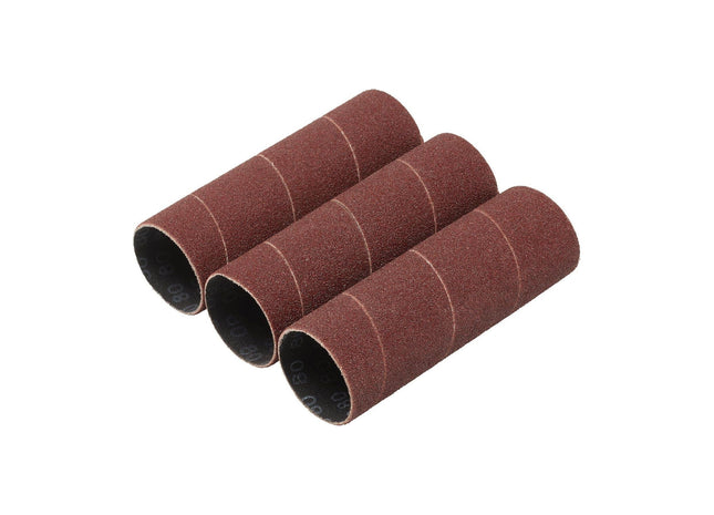 Draper Aluminium Oxide Sanding Sleeves, 38 x 115mm, 80 Grit (Pack of 3) Draper - Town Tools