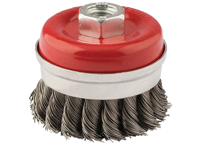 Draper Steel Twist-Knot Wire Cup Brush, 65mm, M14 41447 Draper - Town Tools 