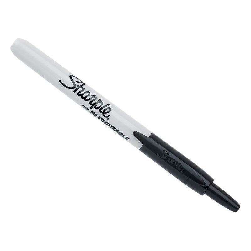 Sharpie® Retractable Fine Permanent Marker Black Sharpie® - RockBottom Nothampton