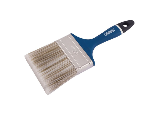 Draper Soft Grip Handle Paint-Brush, 100mm, 4" 82494 Draper - Town Tools 