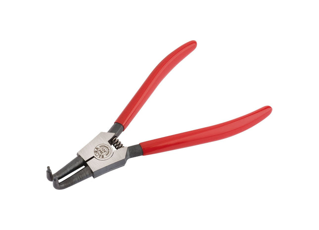 Draper Elora A21 Bent External Circlip Pliers with Dipped Handles, 19 - 60mm Draper - Town Tools 
