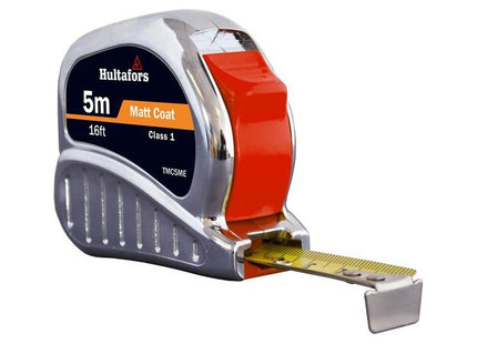 Hultafors TM5ME Chrome Tri-Matic Pocket Tape 5m/16ft (Width 19mm) Hultafors - RockBottom Northampton