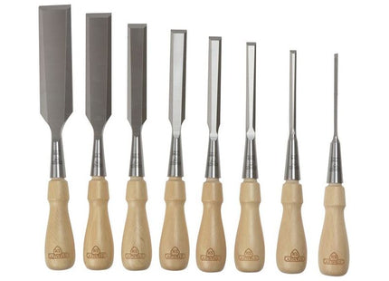 Stanley® Hand Tools Sweetheart Socket Chisel Set, 8 Piece: 3 6 8 12 15 18 25 & 32mm STANLEY® Hand Tools - RockBottom Nothampton