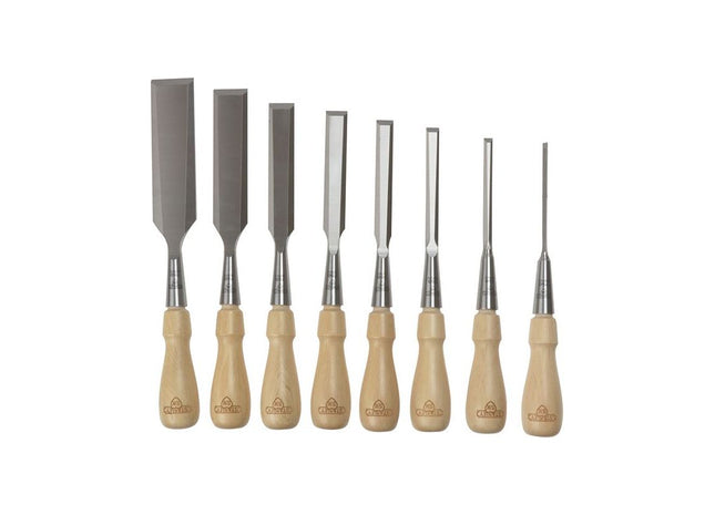 Stanley® Hand Tools Sweetheart Socket Chisel Set, 8 Piece: 3 6 8 12 15 18 25 & 32mm STANLEY® Hand Tools - RockBottom Nothampton