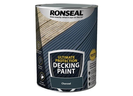 Ronseal Ultimate Protection Decking Paint Charcoal 5 litre Ronseal - RockBottom Nothampton