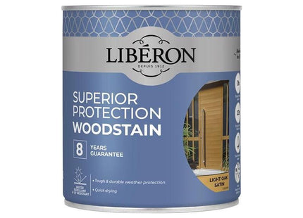 Liberon Superior Protection 8 Year Woodstain Light Oak Satin 750ml Liberon - RockBottom Northampton