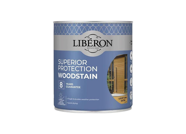 Liberon Superior Protection 8 Year Woodstain Light Oak Satin 750ml Liberon - RockBottom Northampton