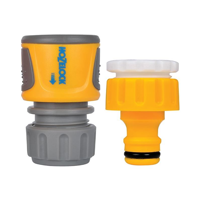 Hozelock 2071 Threaded Tap & Soft Touch Hose End Connector Set Hozelock - RockBottom Northampton