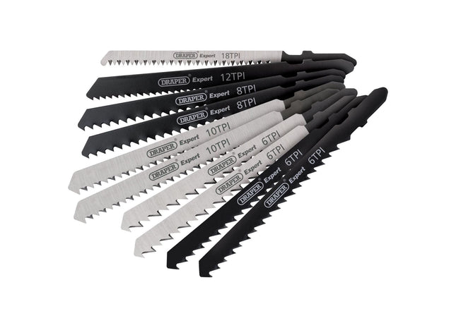 Draper Assorted HCS Jigsaw Blade Set (10 Piece) 81735 Draper - Town Tools 