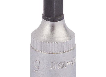 Draper Elora Hexagon Screwdriver Socket, 1/4" Sq. Dr., 5mm 11126 Draper - Town Tools 