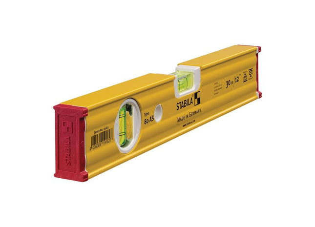 Stabila 80 AS Spirit Level 2 Vial 19162 30cm Stabila - RockBottom Nothampton