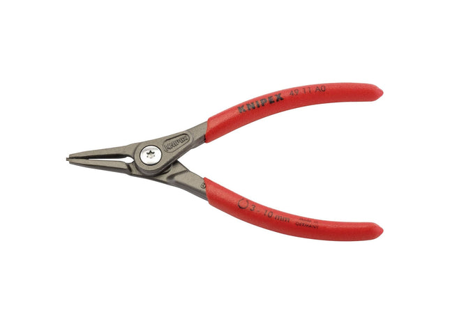 Draper Knipex 49 11 A0 140mm External Straight Tip Circlip Pliers, 3 - 10mm Capa Draper - Town Tools 