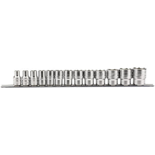 Draper Imperial Socket on a Metal Rail, 1/2" Sq. Dr. (13 Piece) 16498 Draper - Town Tools 