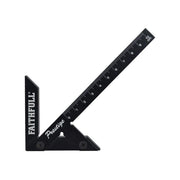 Faithfull Prestige Centre Finder Gauge Black Aluminium 100mm Faithfull - RockBottom Northampton