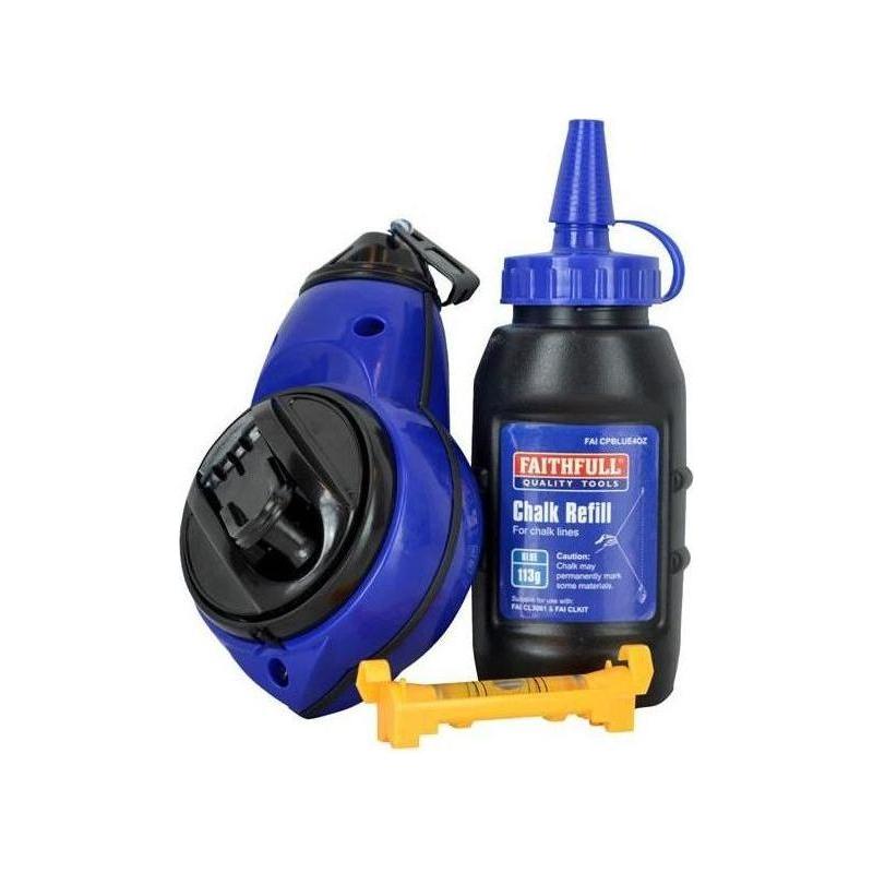 Faithfull Rapid Chalk Line Kit 30m Faithfull - RockBottom Northampton
