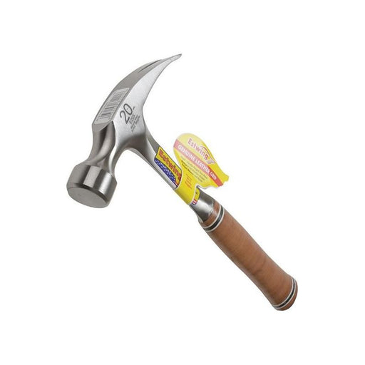 Estwing E20S Straight Claw Hammer - Leather Grip 560g (20oz) Estwing - RockBottom Northamptin