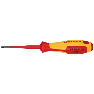 Draper Knipex 98 24 01 SL VDE Insulated Phillips Screwdriver, PH1 x 80mm - Slim Draper - Town Tools