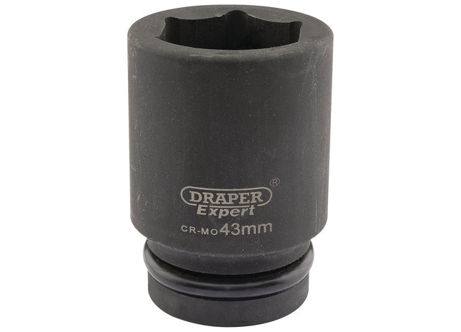 Draper Expert HI-TORQ 6 Point Deep Impact Socket, 1" Sq. Dr., 43mm Draper - Town Tools 
