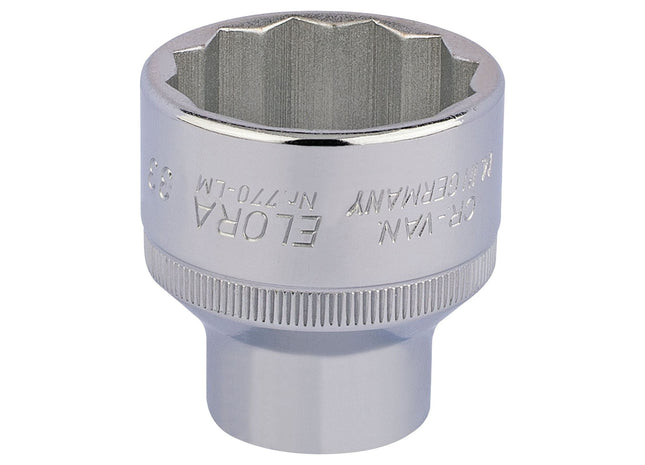 Draper Elora Bi-Hexagon Socket, 1/2" Sq. Dr., 33mm 24773 Draper - Town Tools 