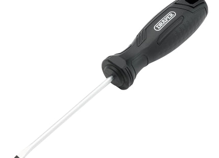 Draper Slotted Hard Grip Screwdriver, 4.0 x 100mm Draper - Town Tools
