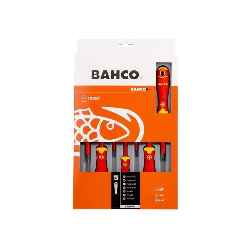 Bahco B220.007 BAHCOFIT Insulated Screwdriver Set, 7 Piece Bahco - RockBottom Northampton