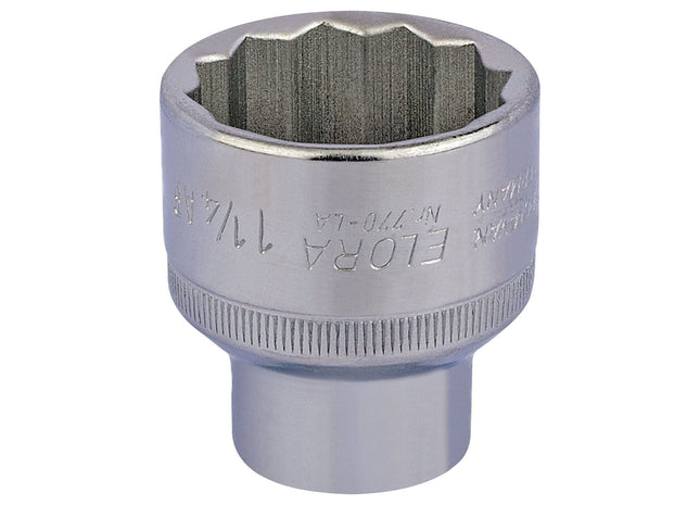 Draper Elora Bi-Hexagon Socket, 1/2" Sq. Dr., 1.1/4" 24517 Draper - Town Tools 