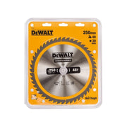 Dewalt Power Tools Stationary Construction Circular Saw Blade 250 x 30mm x 48T DeWALT Power Tools - RockBottom Northampton